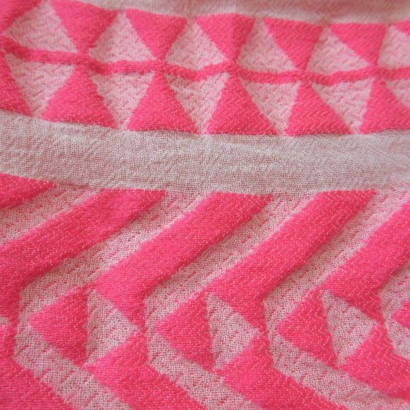 NWT Devotion Twins Ella Tunic in Neon Pink Off-White A-line Tiered Mini Dress LP - Picture 6 of 7